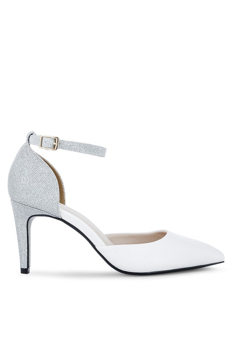 White Vintage Heels 1.25inch