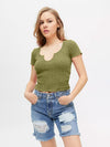 BDG Sandy Notched Neck Tee