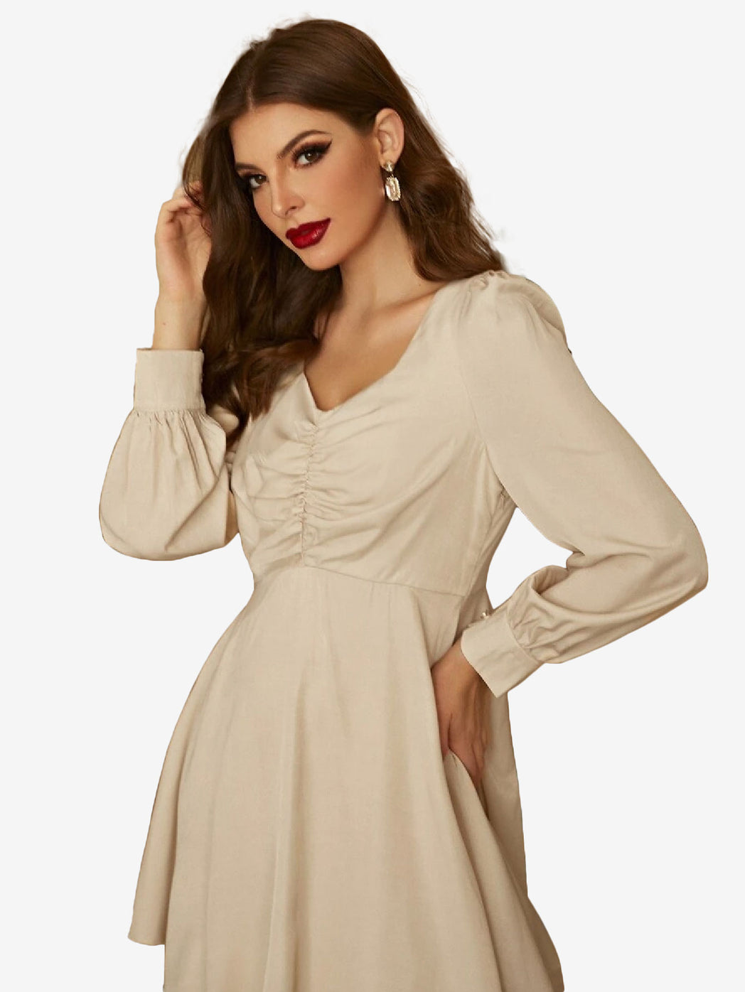 Front Layered Hem Dress