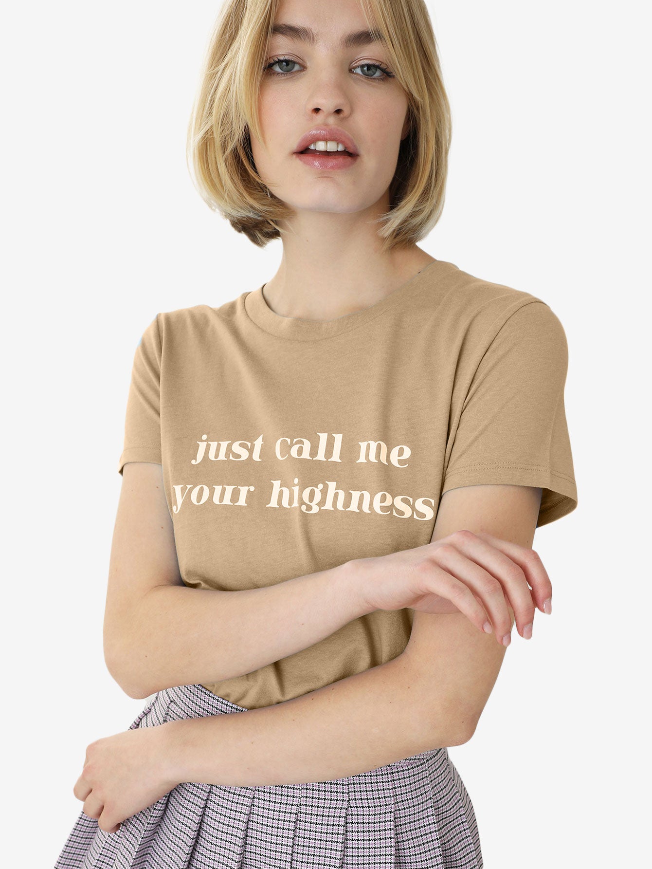 Basics T-shirt With White Message