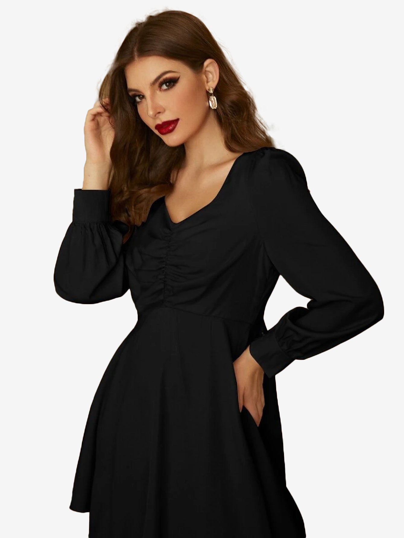 Front Layered Hem Dress