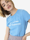 Basics T-shirt With White Message
