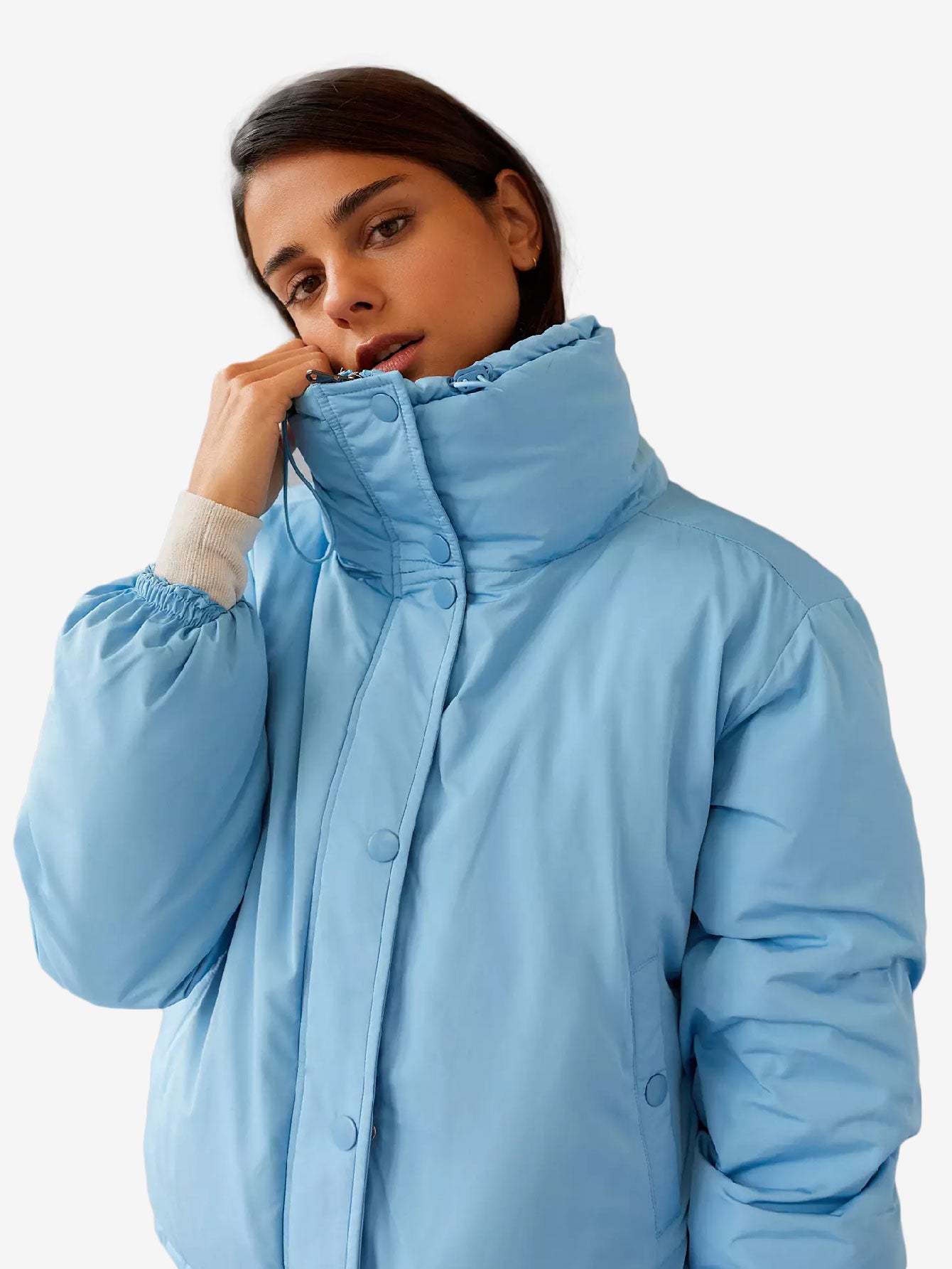 Cozy Lightweight Funnel Neck Puffer Jacket
