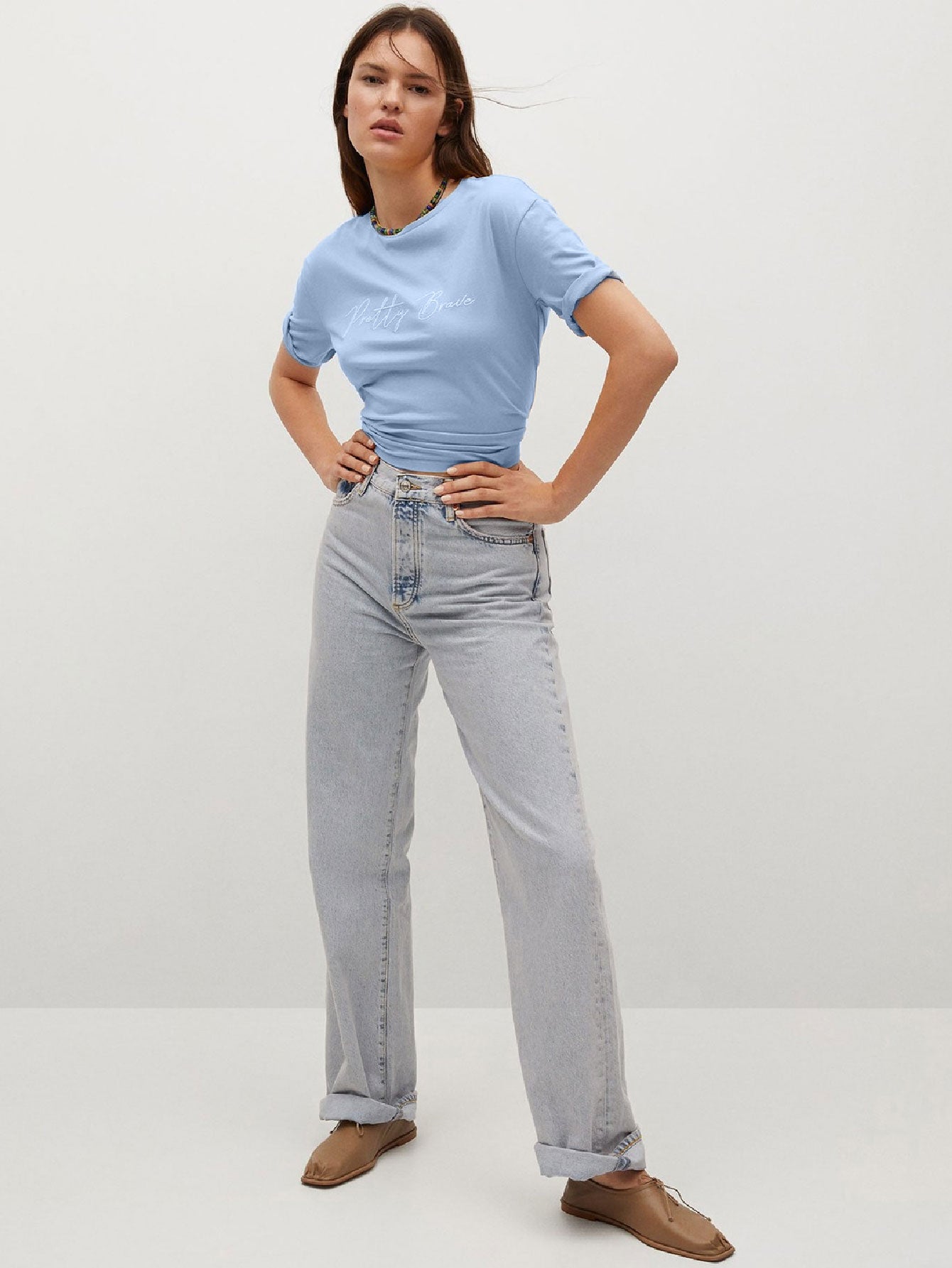 Basics T-shirt With Pretty Message