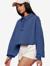 Asymmetrical Small Ruffles Solid Color Leisure