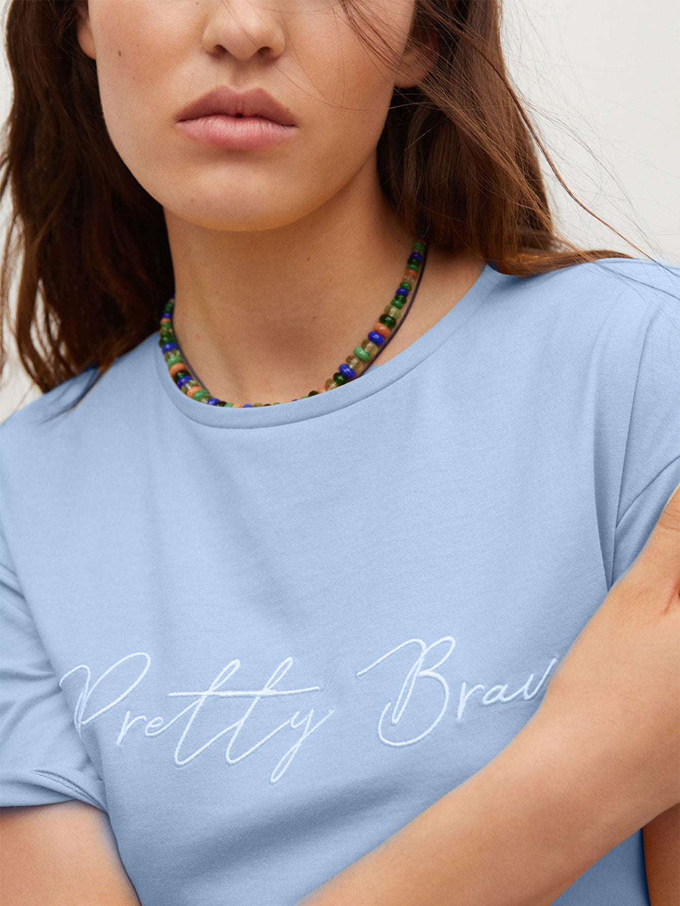 Basics T-shirt With Pretty Message
