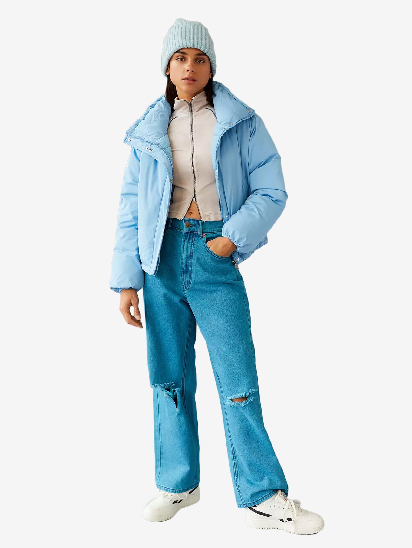 Cozy Lightweight Funnel Neck Puffer Jacket