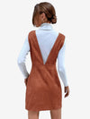 Corduroy O-ring Zip Overall Dress