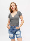 BDG Sandy Notched Neck Tee