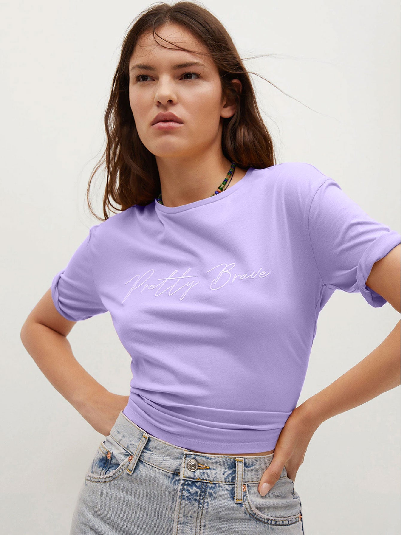 Basics T-shirt With Pretty Message