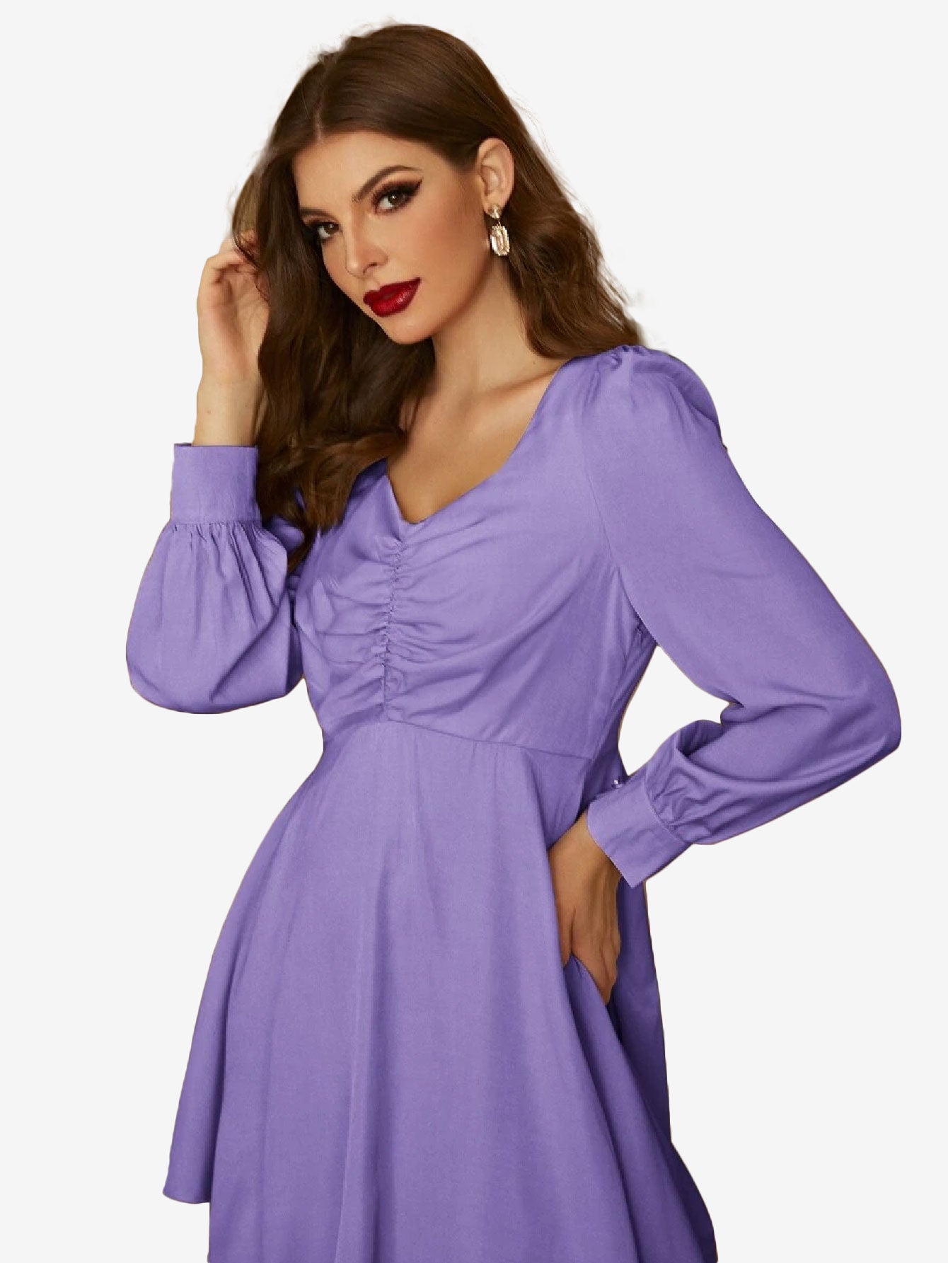 Front Layered Hem Dress