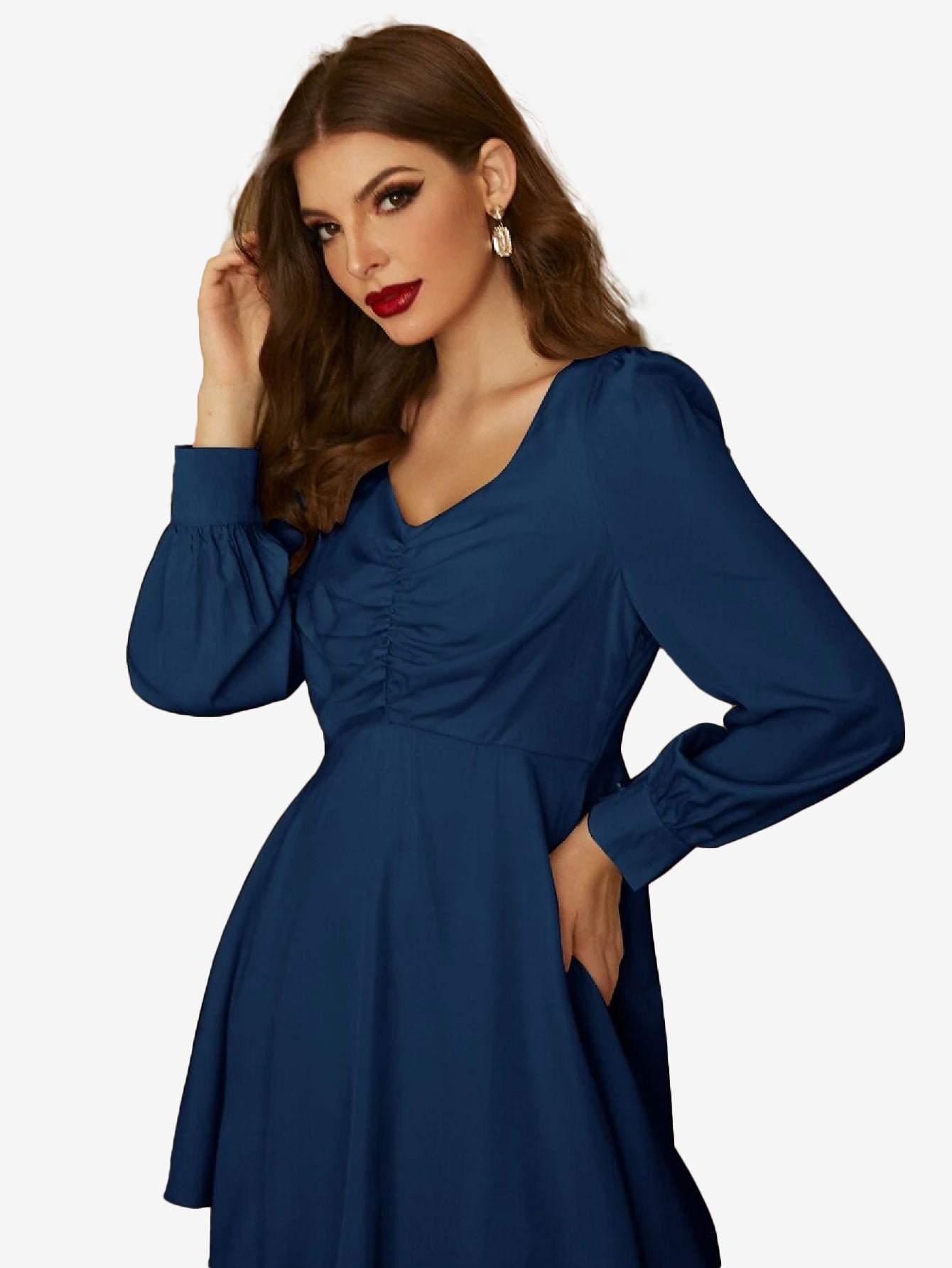 Front Layered Hem Dress