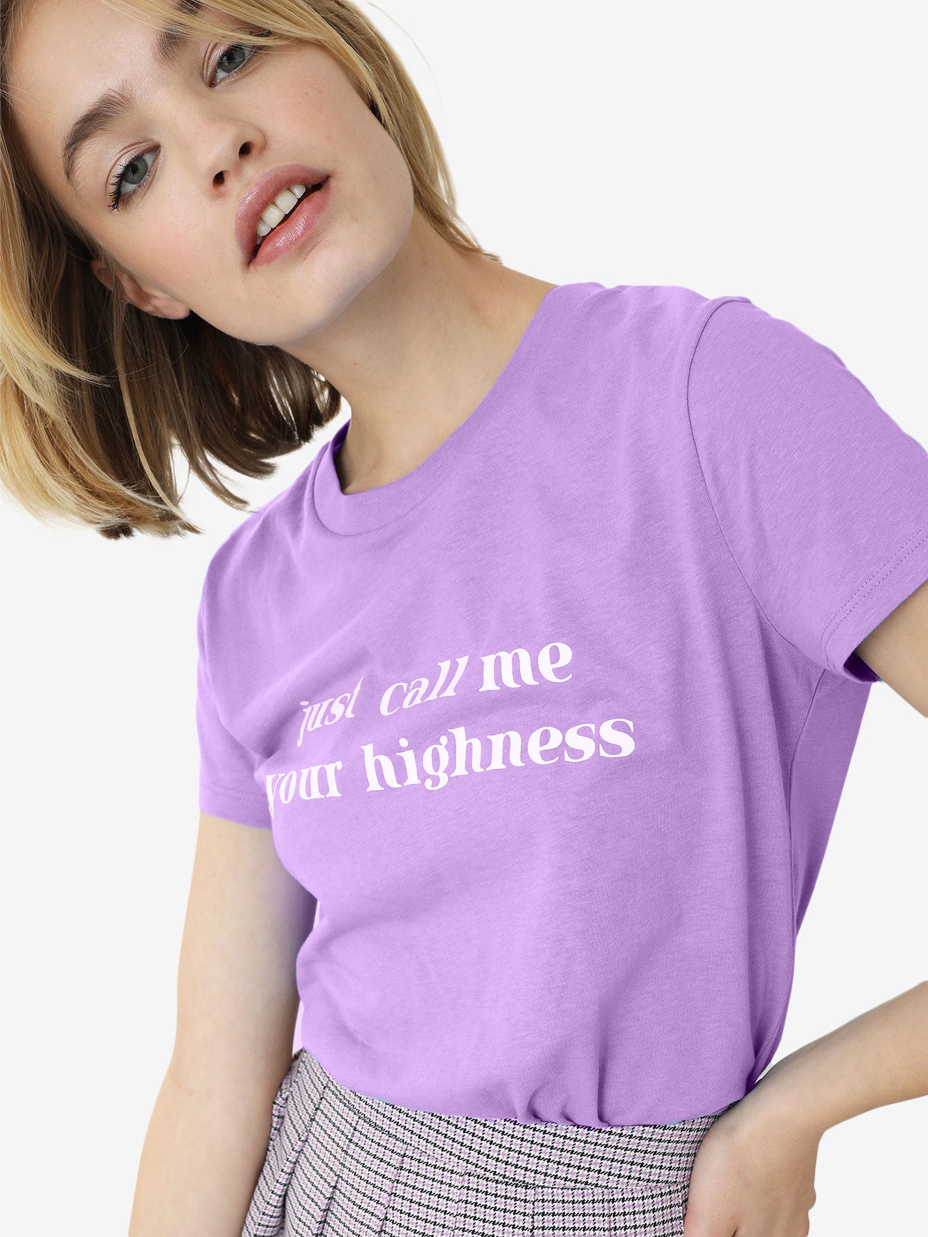 Basics T-shirt With White Message