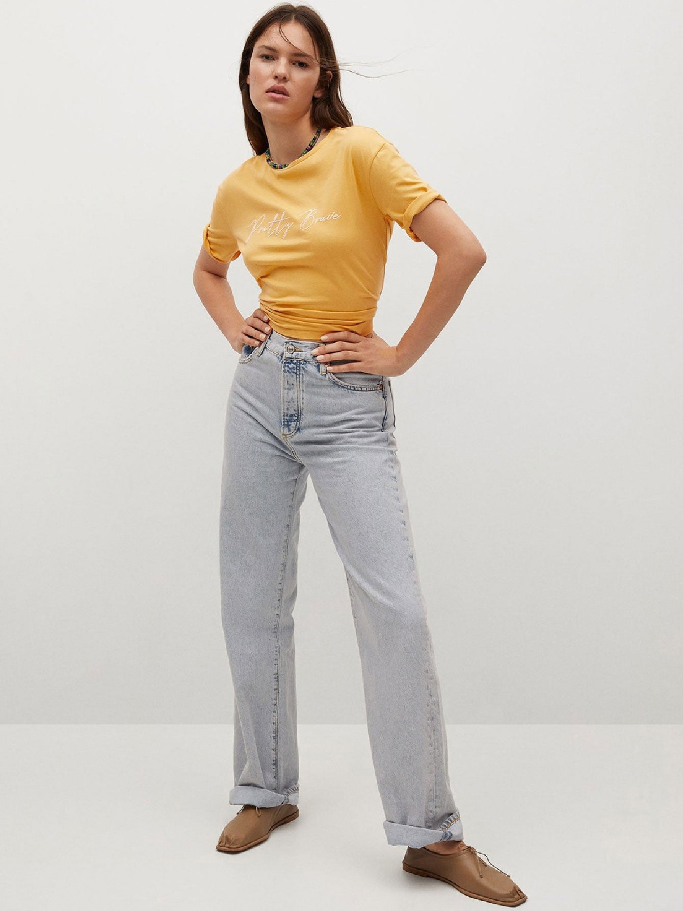 Basics T-shirt With Pretty Message