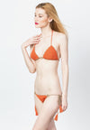 Orange Triangle Bikini Set