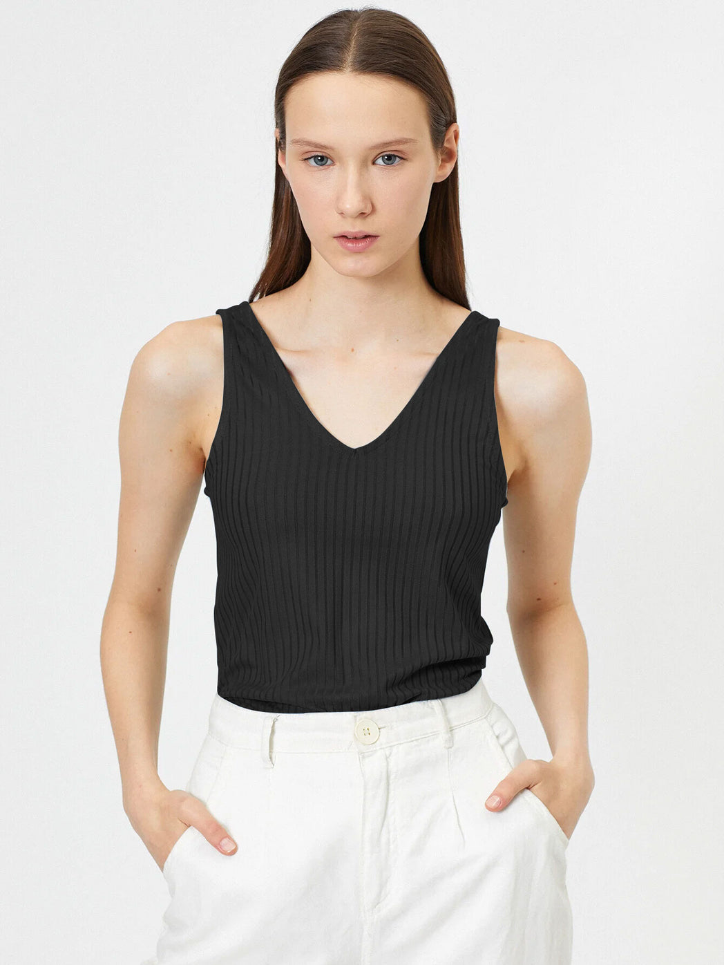 Basics V-Neck Tank Top