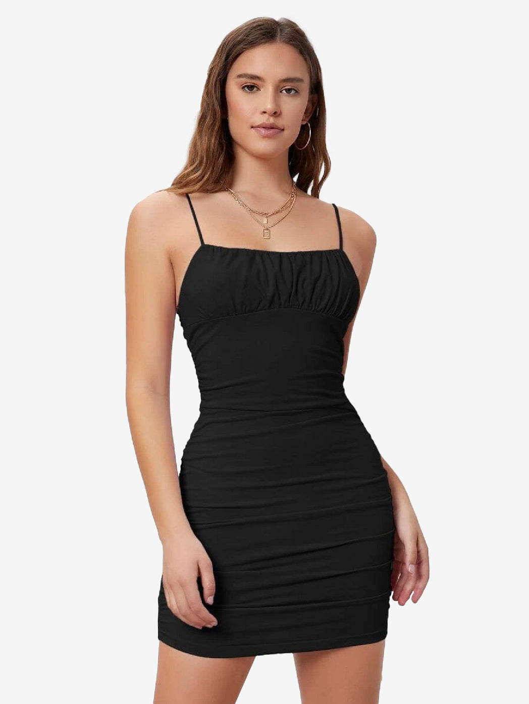 Attractive Ruched Bust Bodycon Dress