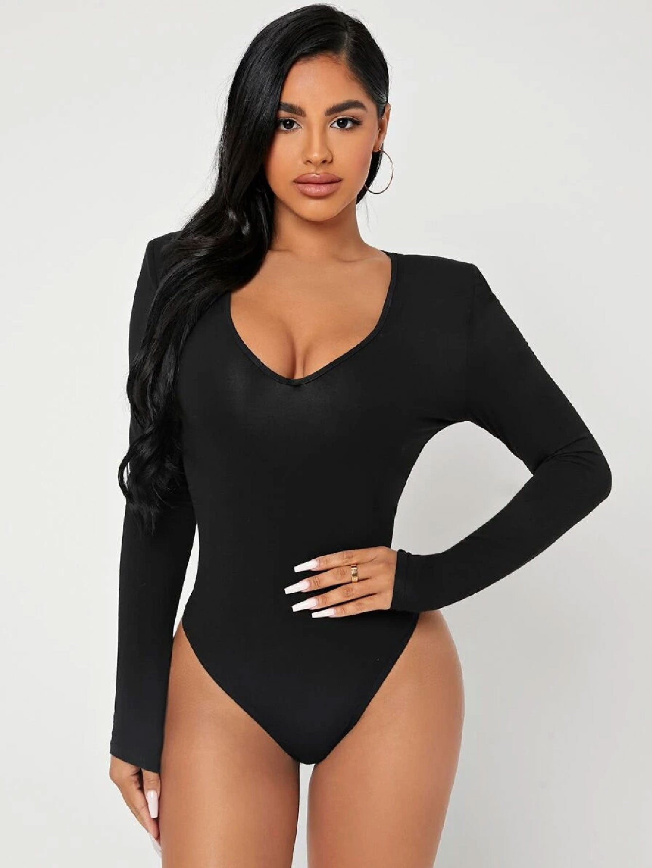 Bubblegum Solid Slim Fit Bodysuit