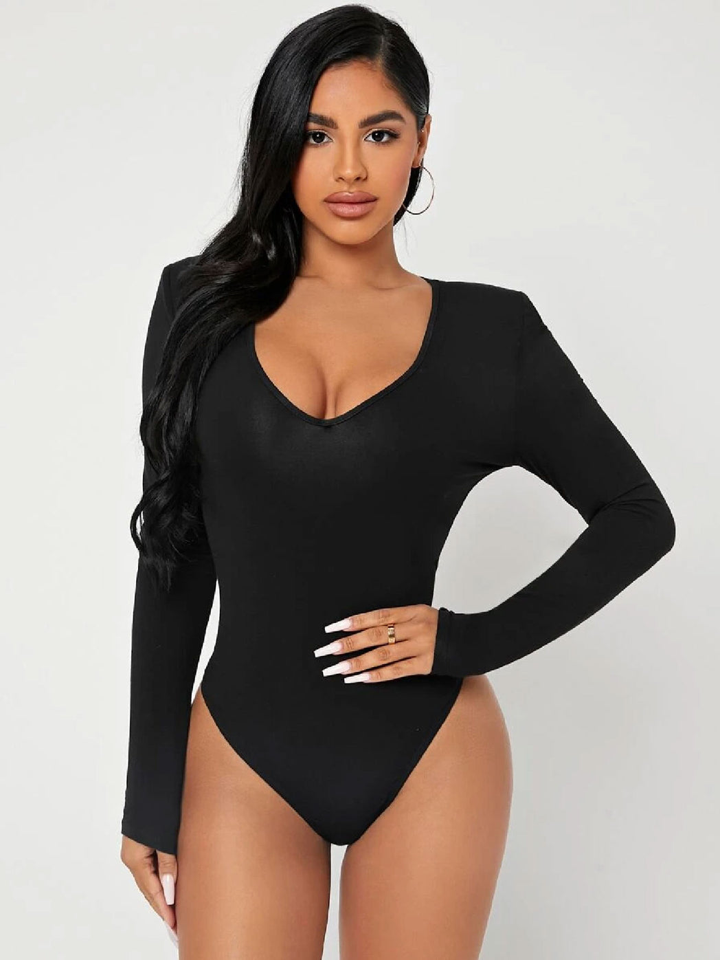 Bubblegum Solid Slim Fit Bodysuit