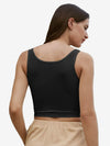 Catchy Rib-knit Crop Tank Top
