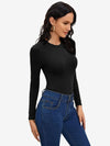 Basic Solid Form Fitted Bodysuit