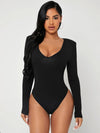 Bubblegum Solid Slim Fit Bodysuit