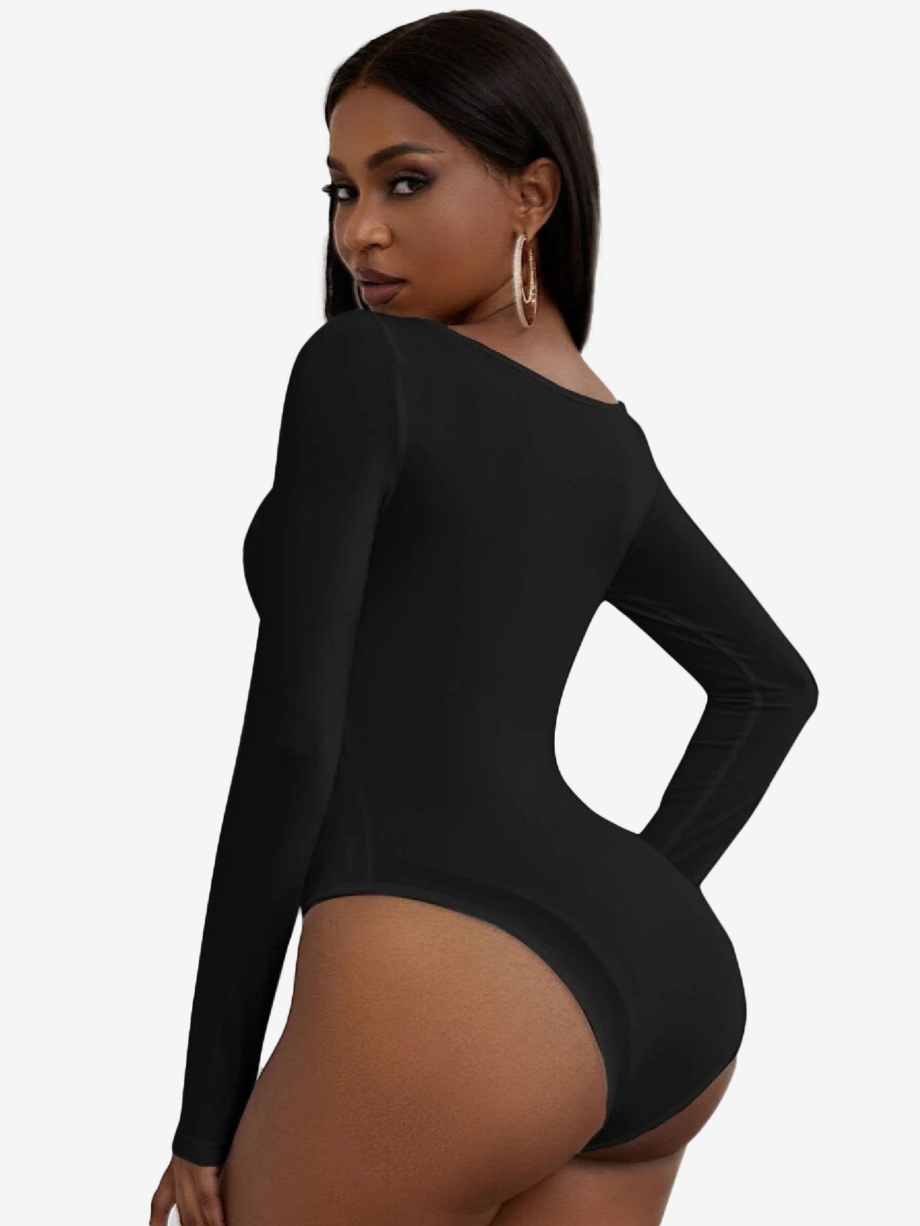 Allure Scoop Neck Ruched Bust Bodysuit