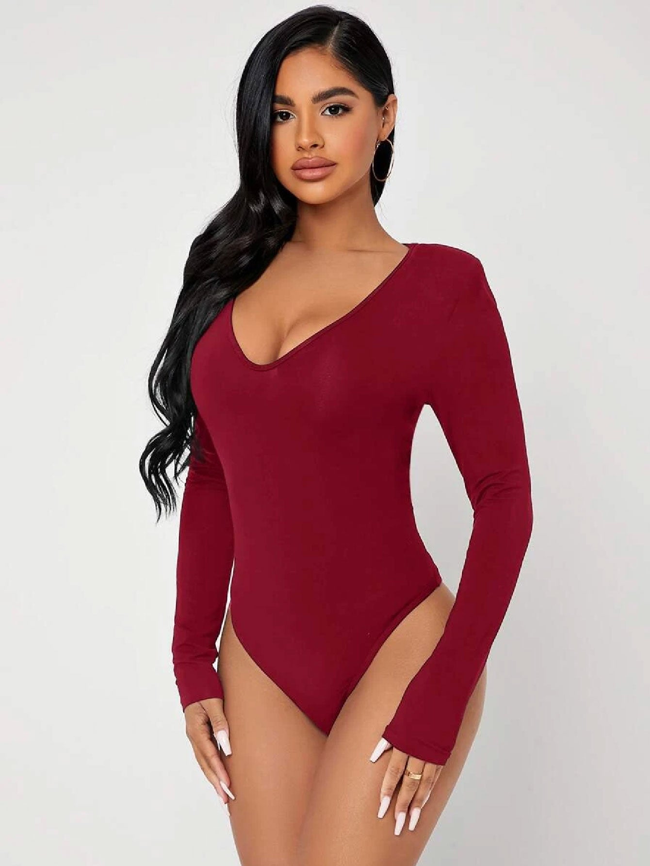 Bubblegum Solid Slim Fit Bodysuit