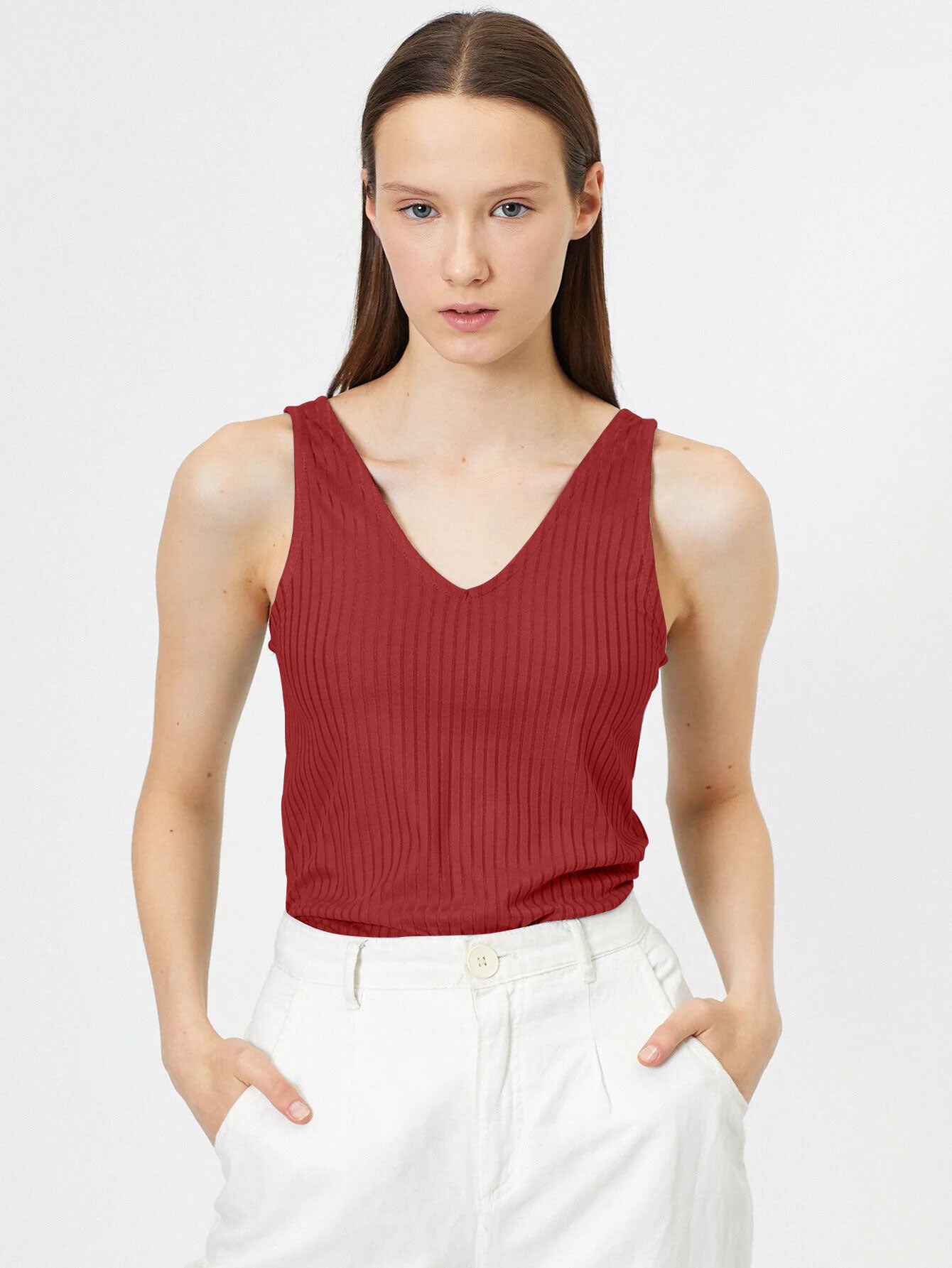 Basics V-Neck Tank Top