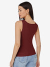 Basics Scoop Neck Solid Tank Top