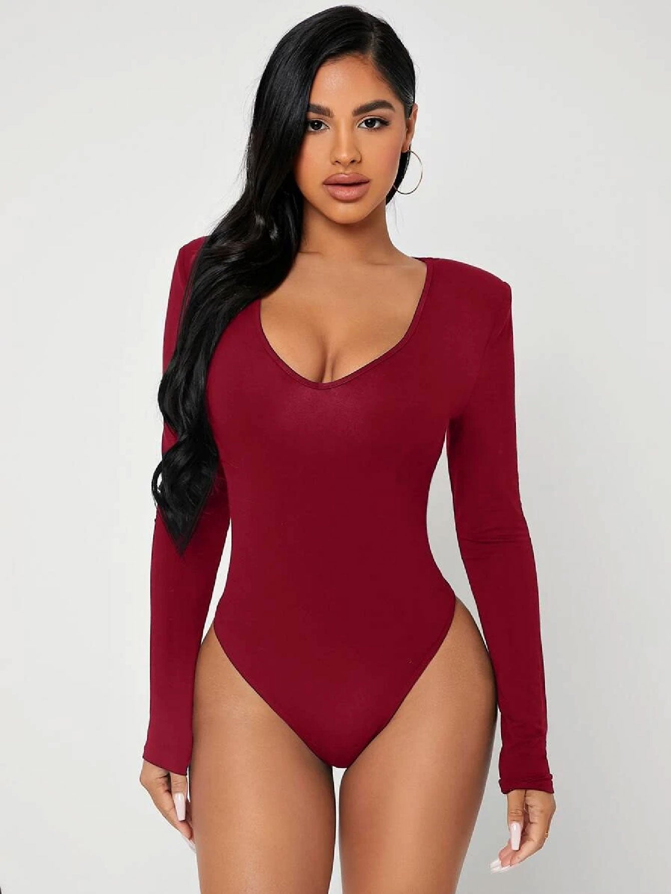 Bubblegum Solid Slim Fit Bodysuit