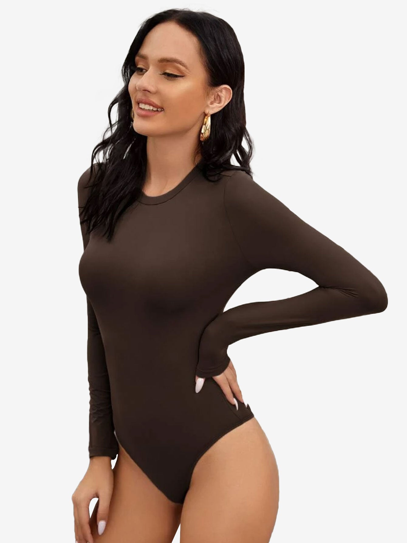 Basic Solid Form Fitted Bodysuit