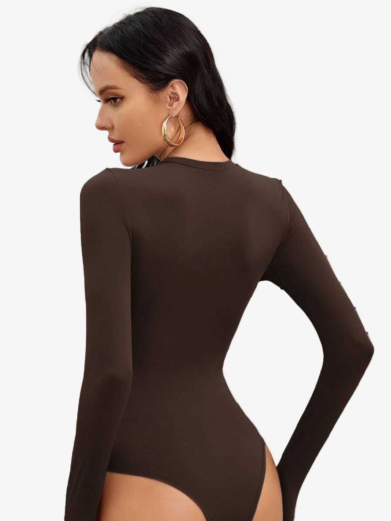Basic Solid Form Fitted Bodysuit