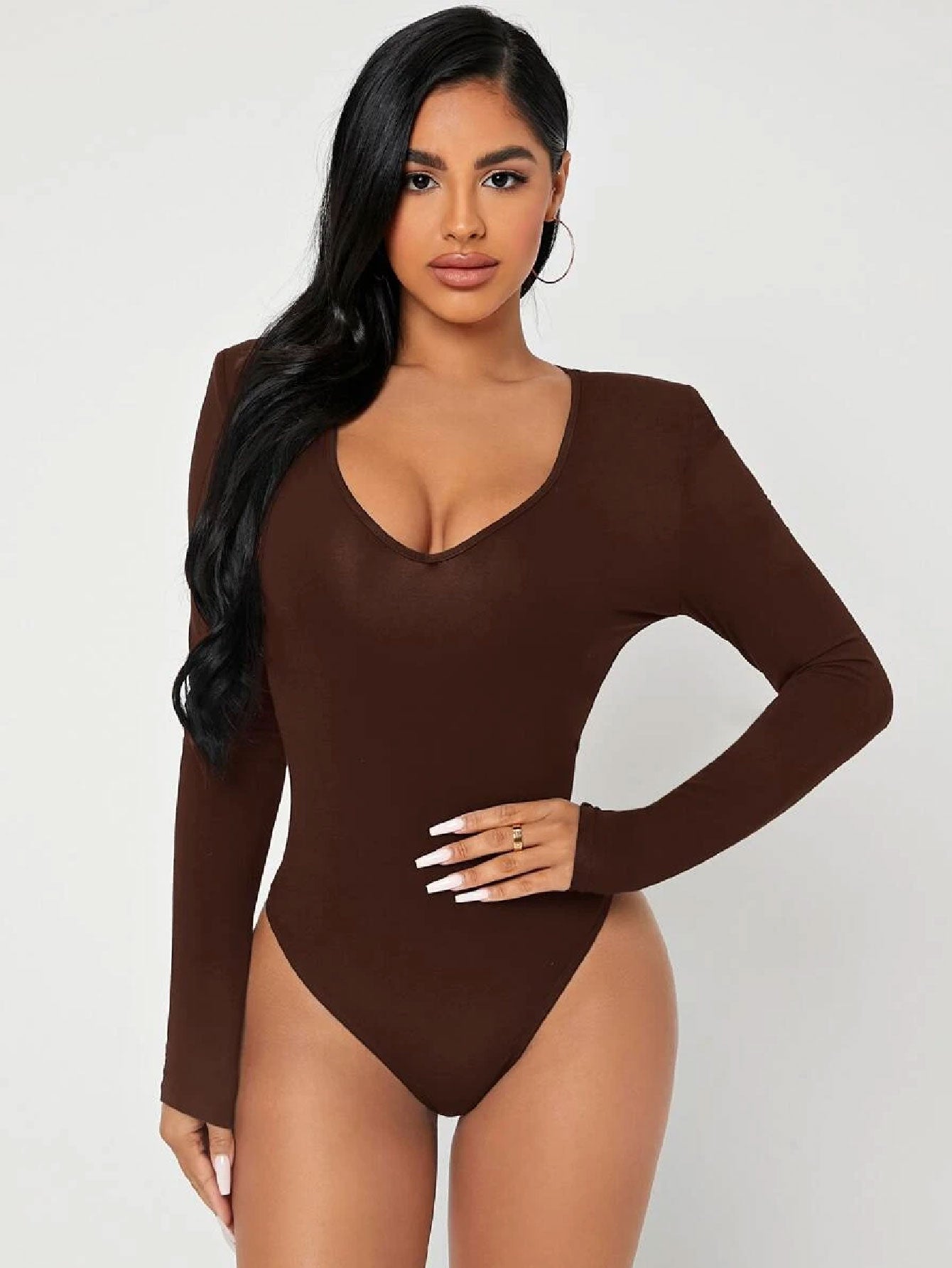 Bubblegum Solid Slim Fit Bodysuit