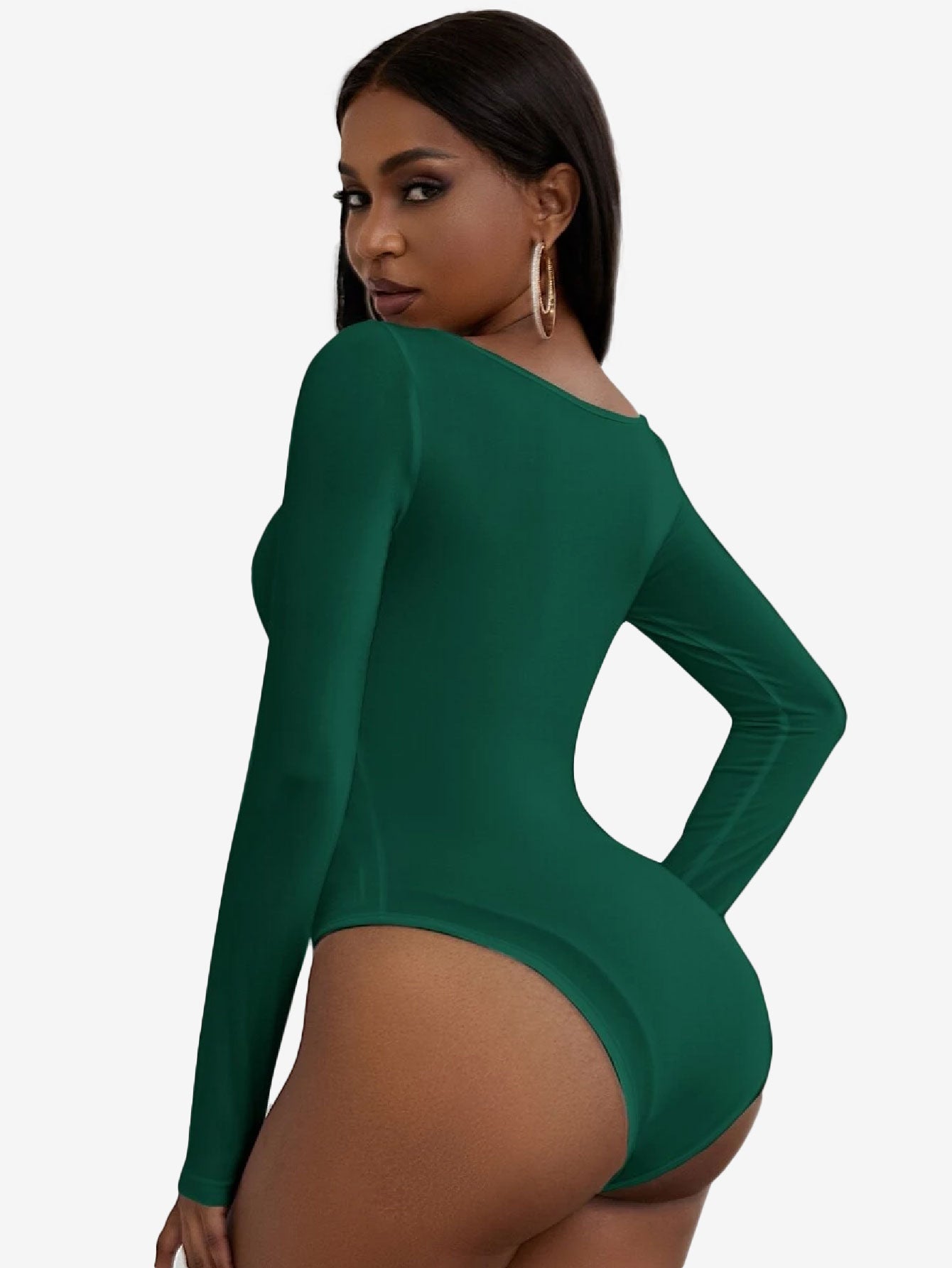 Allure Scoop Neck Ruched Bust Bodysuit