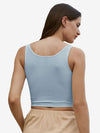 Catchy Rib-knit Crop Tank Top