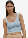 Catchy Rib-knit Crop Tank Top