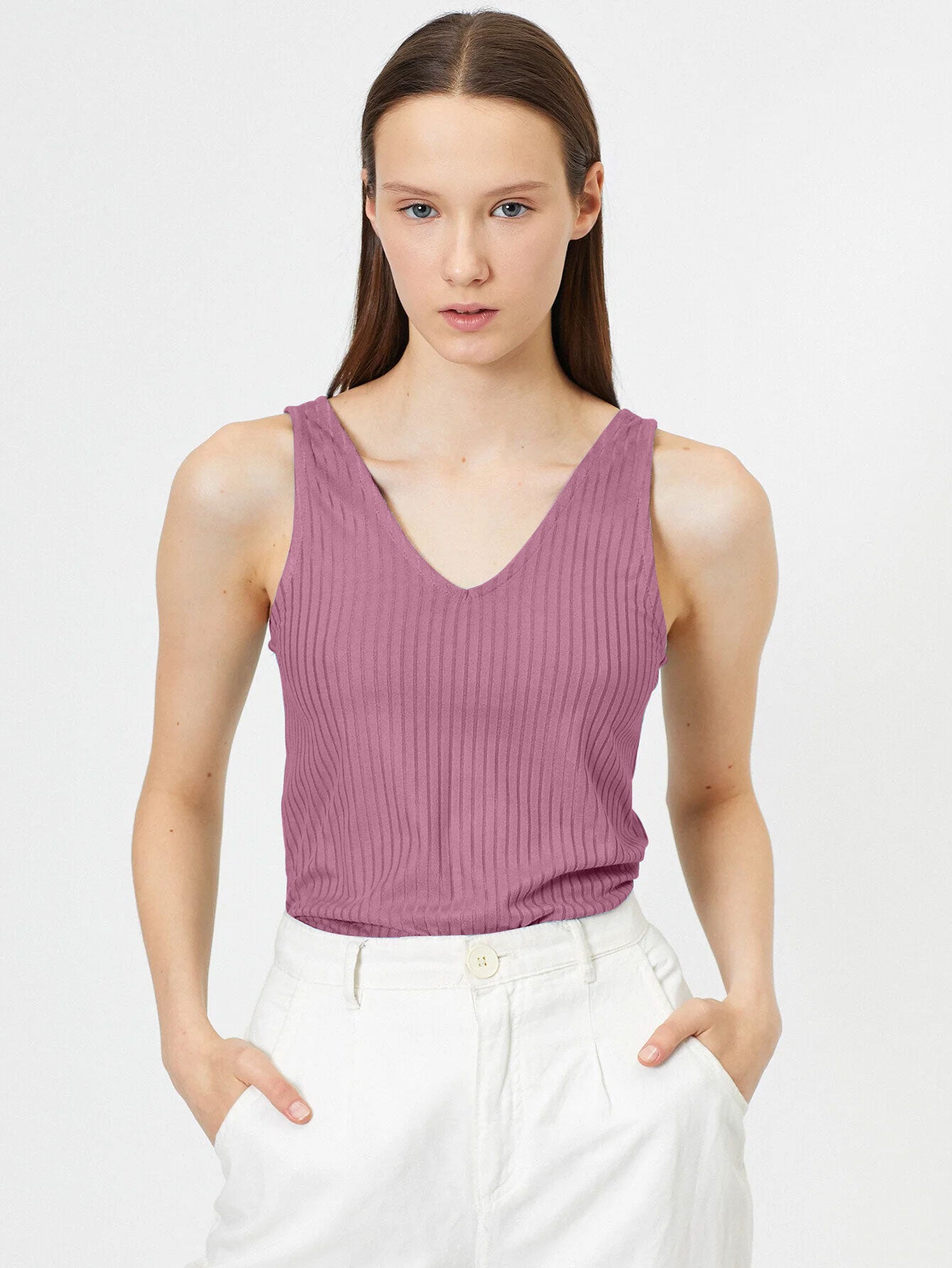 Basics V-Neck Tank Top