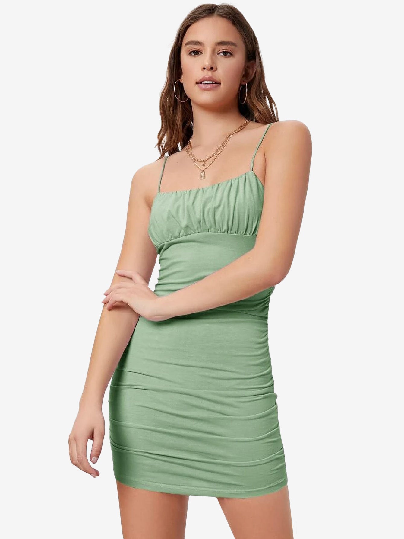 Attractive Ruched Bust Bodycon Dress