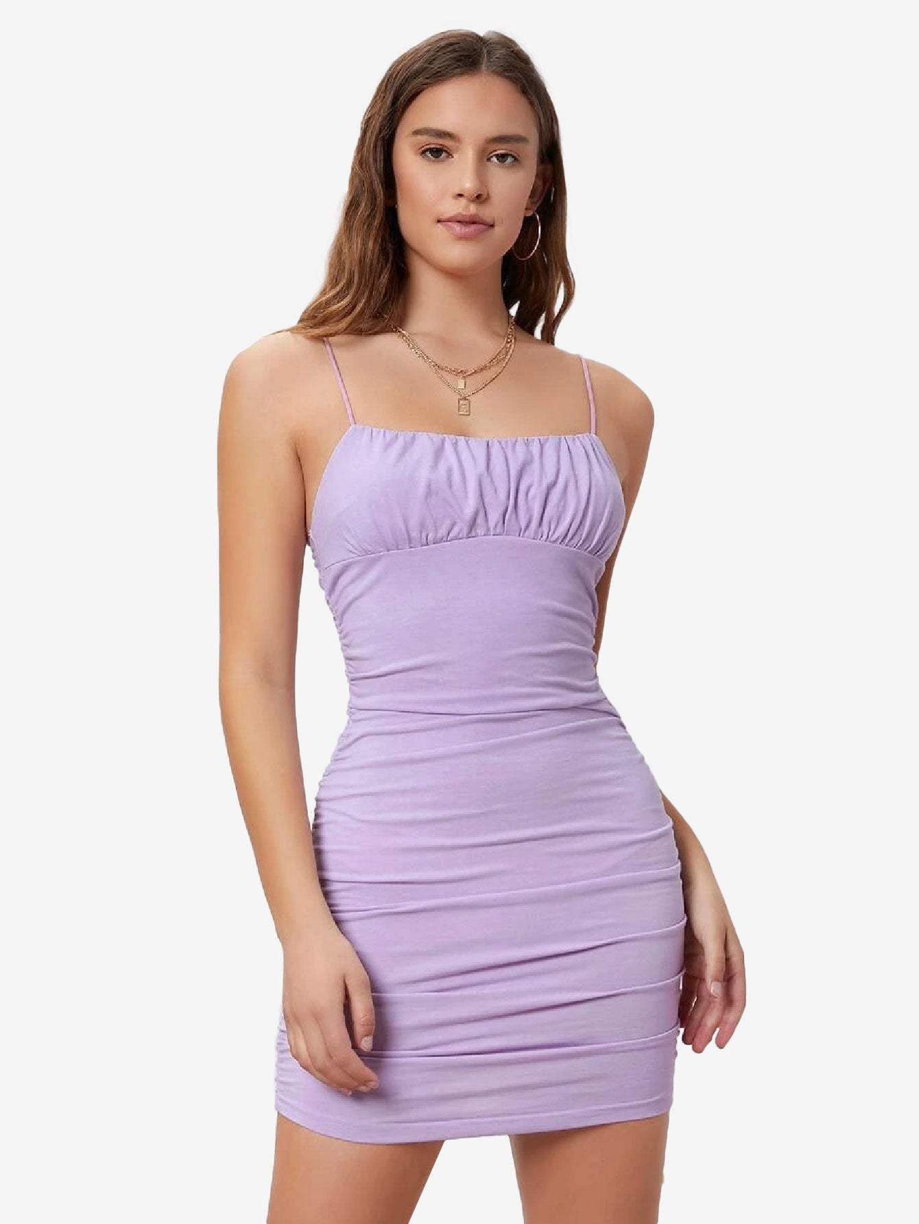 Attractive Ruched Bust Bodycon Dress