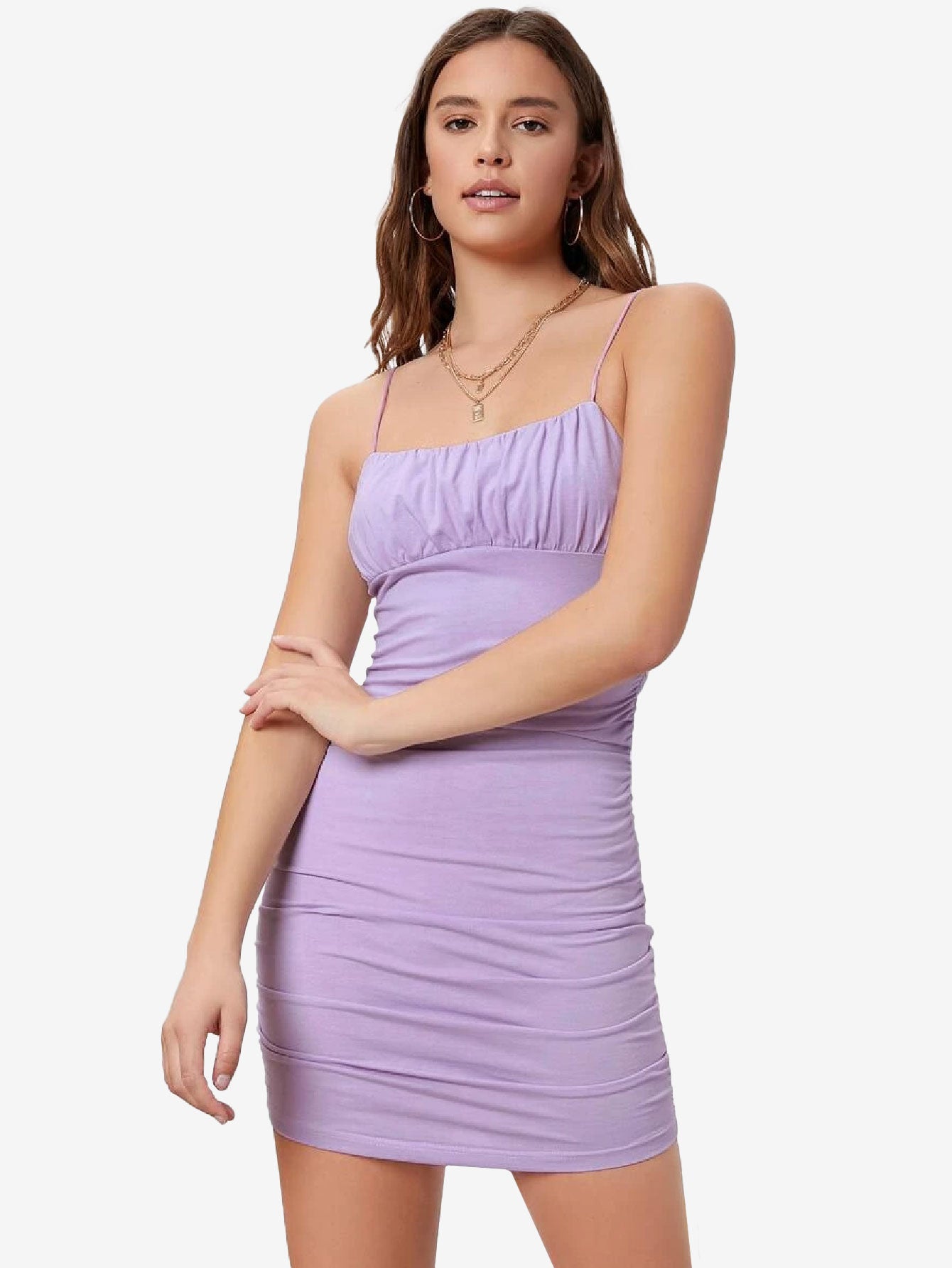 Attractive Ruched Bust Bodycon Dress