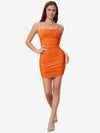 Attractive Ruched Bust Bodycon Dress