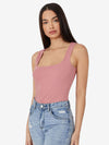 Basics Scoop Neck Solid Tank Top