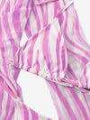 Adorable 3pack Striped Halter Triangle Thong Bikini Swimsuit_Cover Up