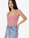 Basics Scoop Neck Solid Tank Top
