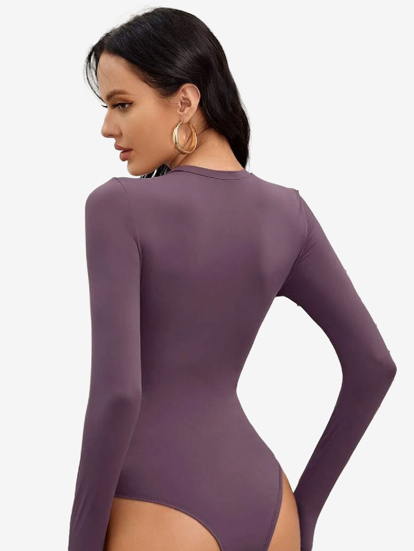 Basic Solid Form Fitted Bodysuit