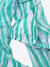 Adorable 3pack Striped Halter Triangle Thong Bikini Swimsuit_Cover Up