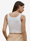 Catchy Rib-knit Crop Tank Top