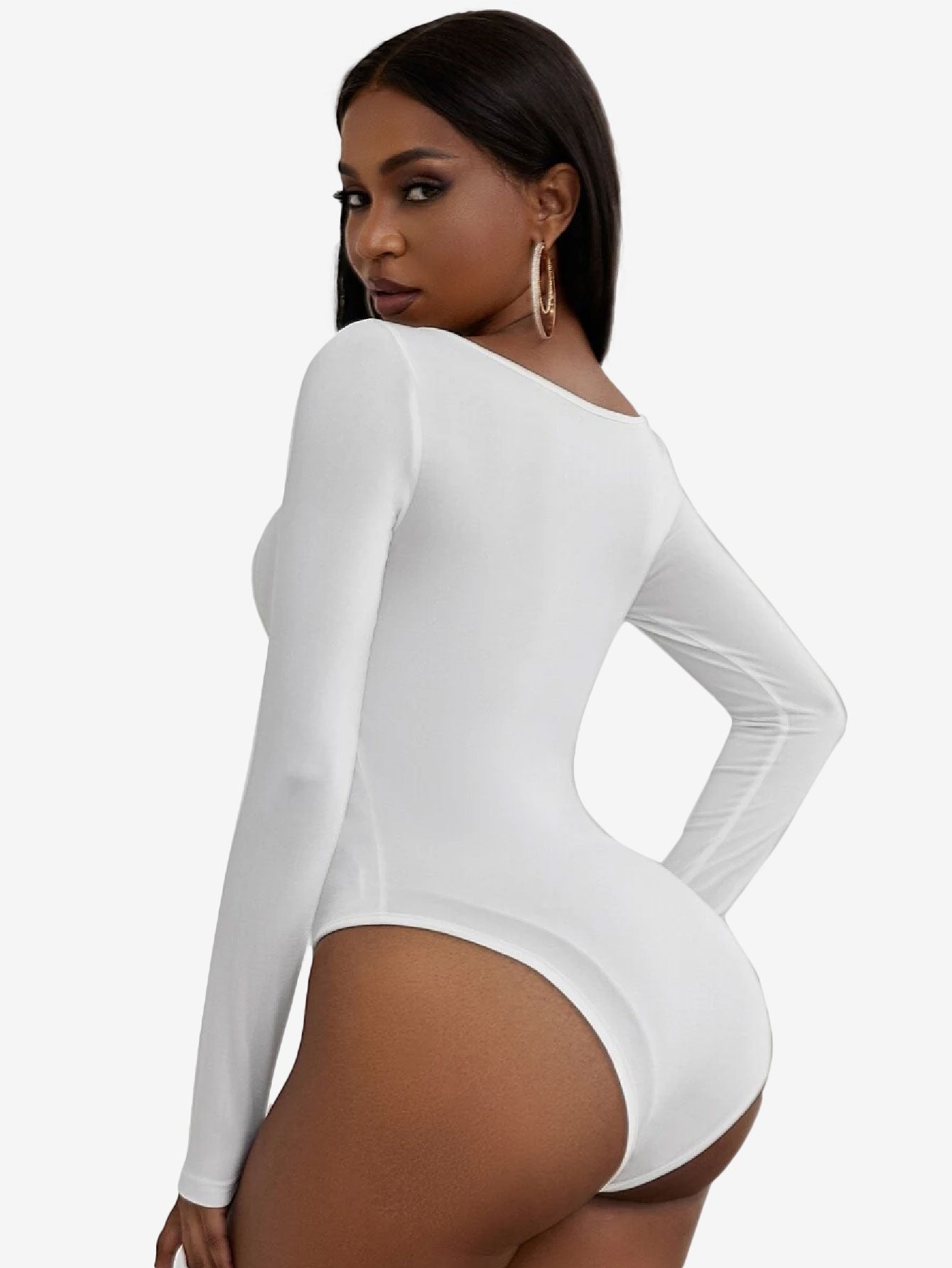 Allure Scoop Neck Ruched Bust Bodysuit